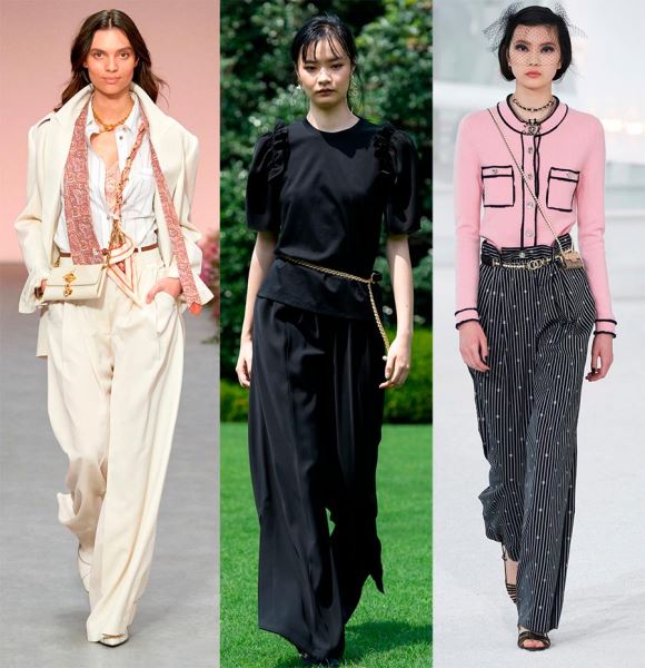 Широкие женские брюки: мода 2021 года